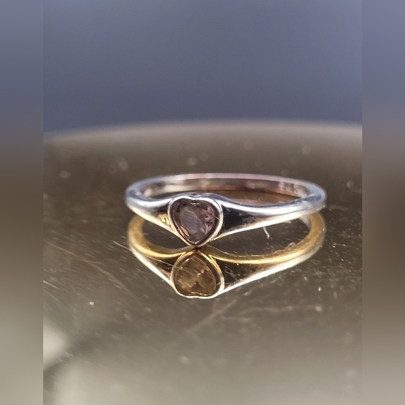 Silver heart ring. Size 6 from charmed - Picture 2 of 8